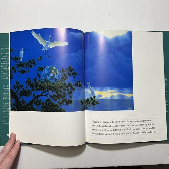 Set Of 2 Childrens Story Books Hardcover Dear Children of the Earth and Bears - Picture 4 of 13